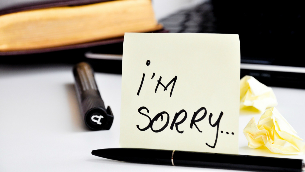 Lời xin lỗi sẽ chỉ là nói suông nếu bạn không hứa sẽ sửa lỗi - Ảnh: Shutterstock
